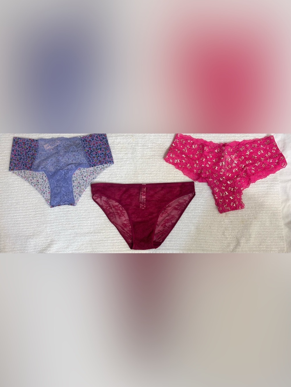 Lot Of Victoria's Secret brand New NWT Size Medium M Panties (2 Cheeky 1 Bikini)